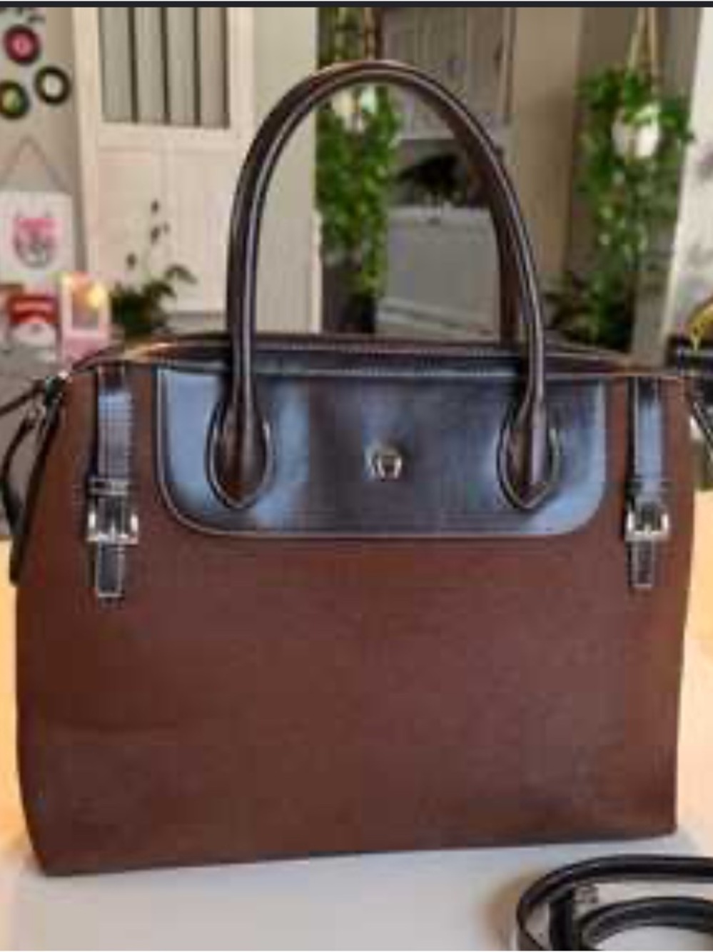 Etienne  Aigner canvas tote bag